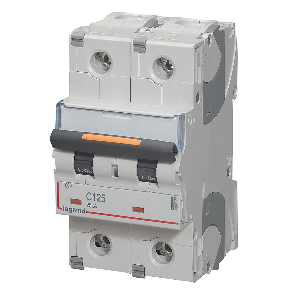 Jistič dvoupolový LEGRAND 409777 DX3 2P C125 25KA