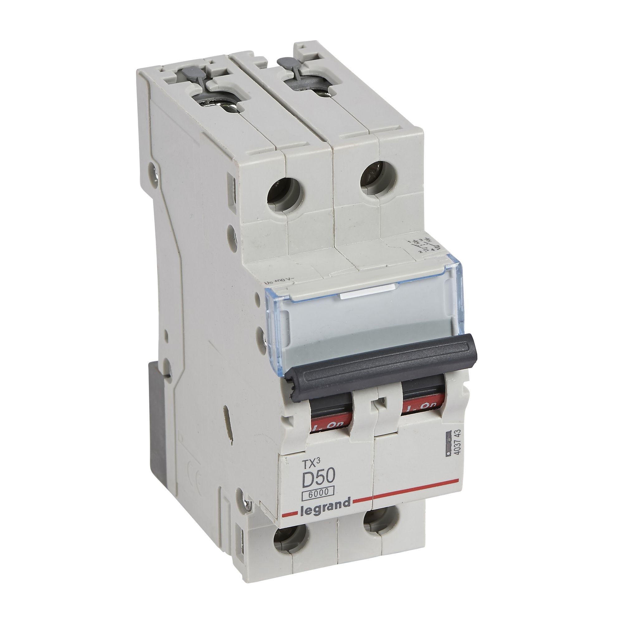 Jistič dvoupolový LEGRAND 403743 TX3 2P D50 6000A