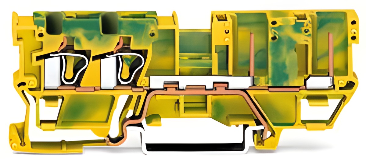 WAGO 769-217 Základní svorka PE – 2 vodiče / 2 piny