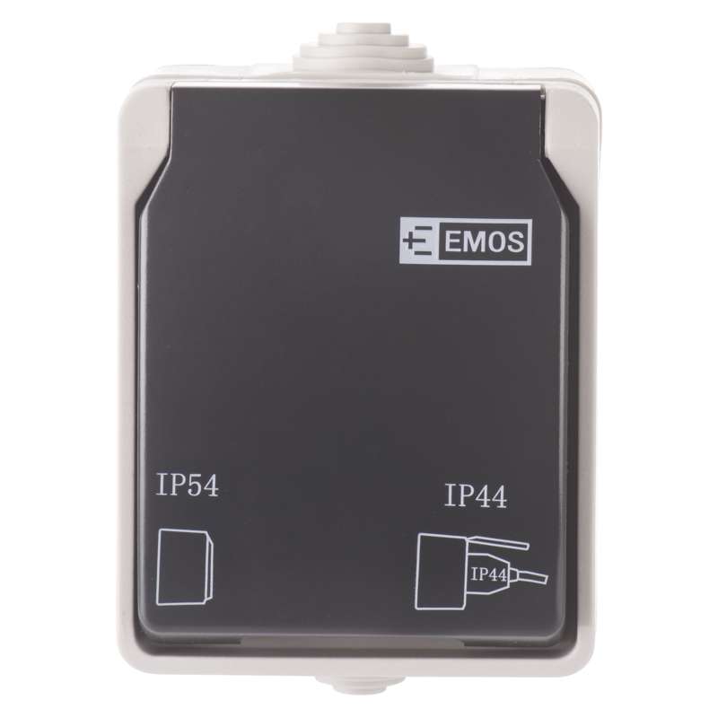 EMOS A1396 ZÁSUVKA NÁSTĚNNÁ IP44 SCHUKO