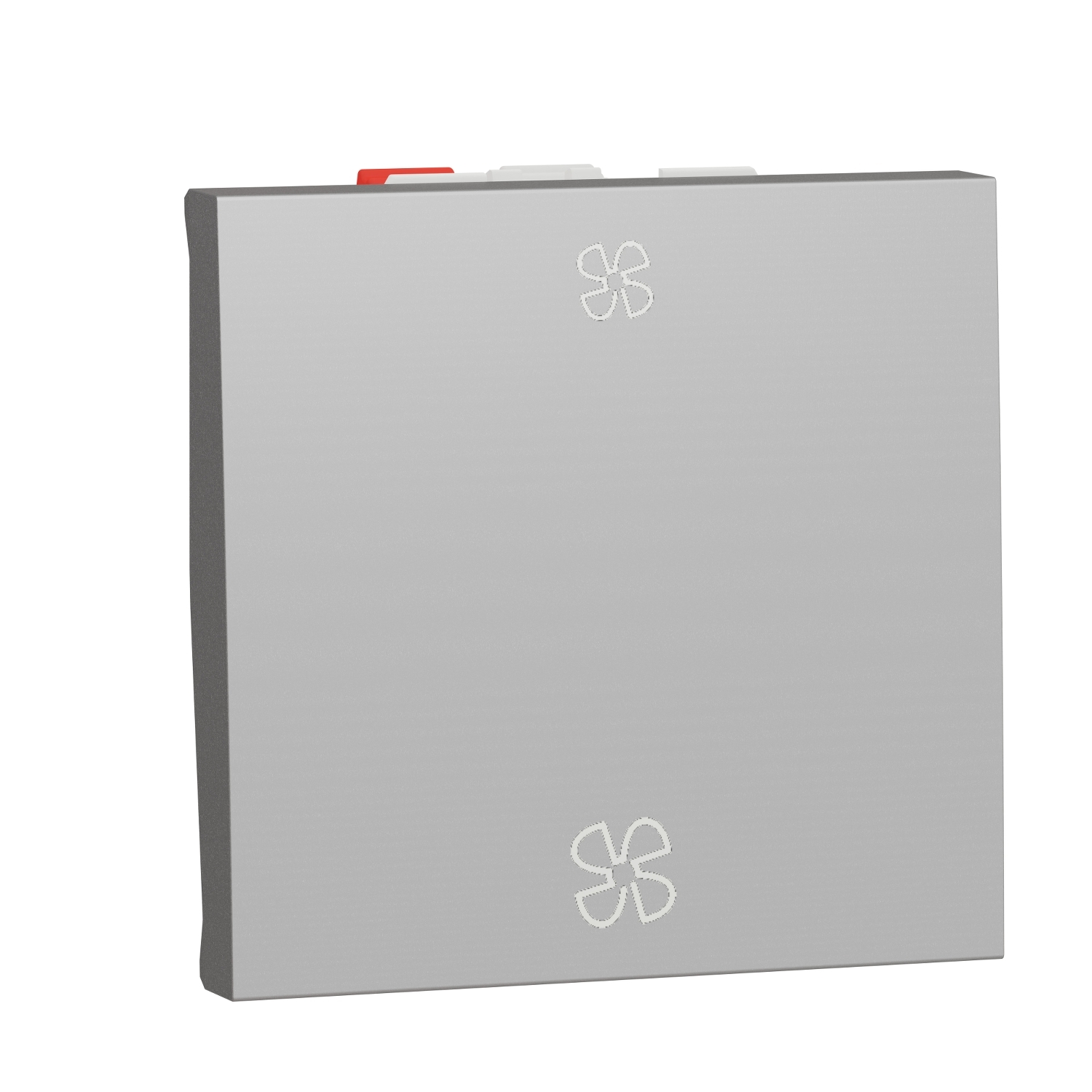 SCHN NU320330VMC Unica - Přepínač střídavý pro ventilátor, Aluminium