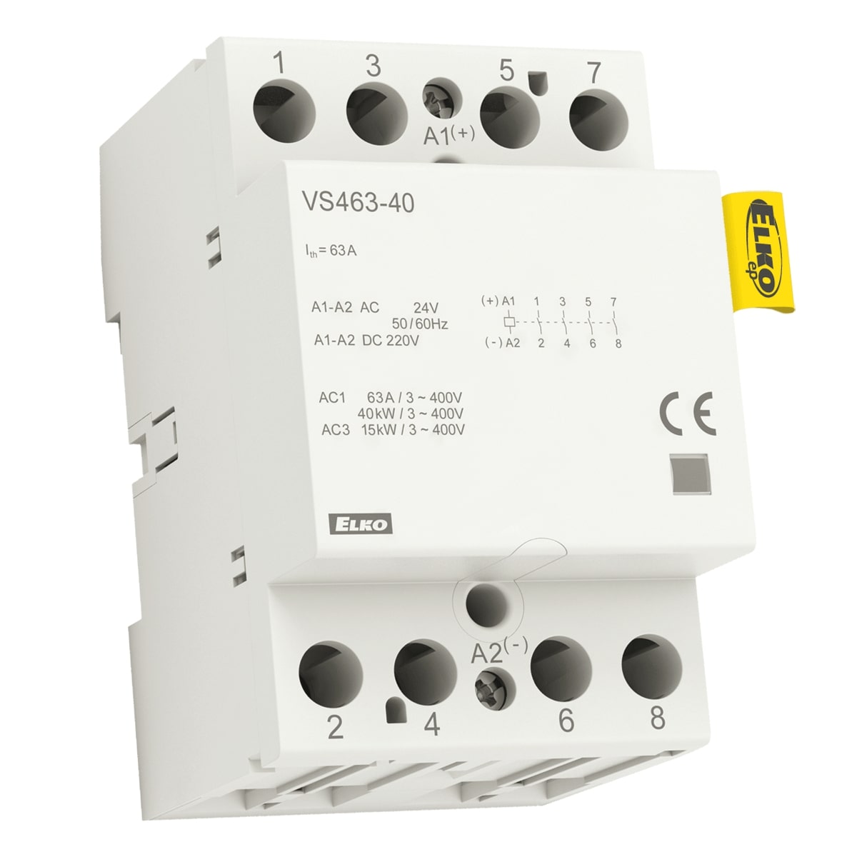 ELKO 209970700076 VS463-22 24V AC/DC Instalační stykač