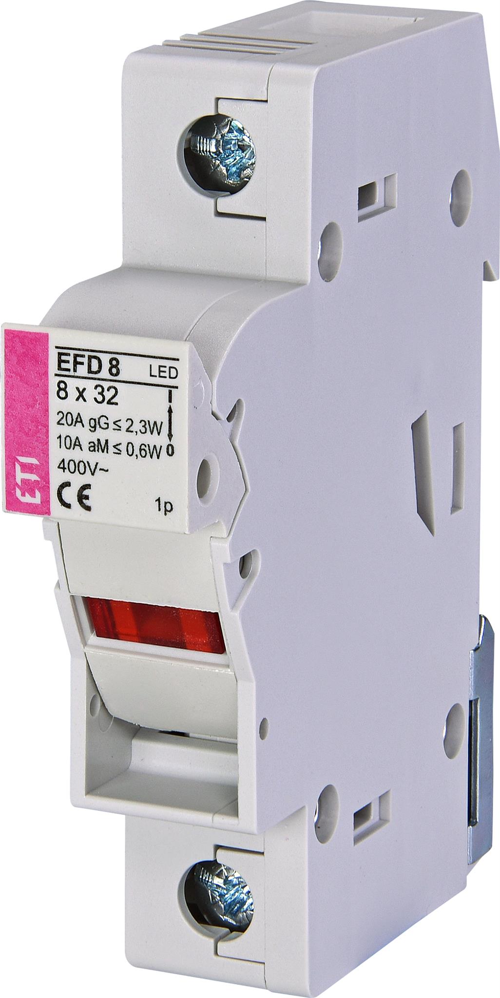 ETI 002520011 pojistkový odpínač, EFD 8 1p LED