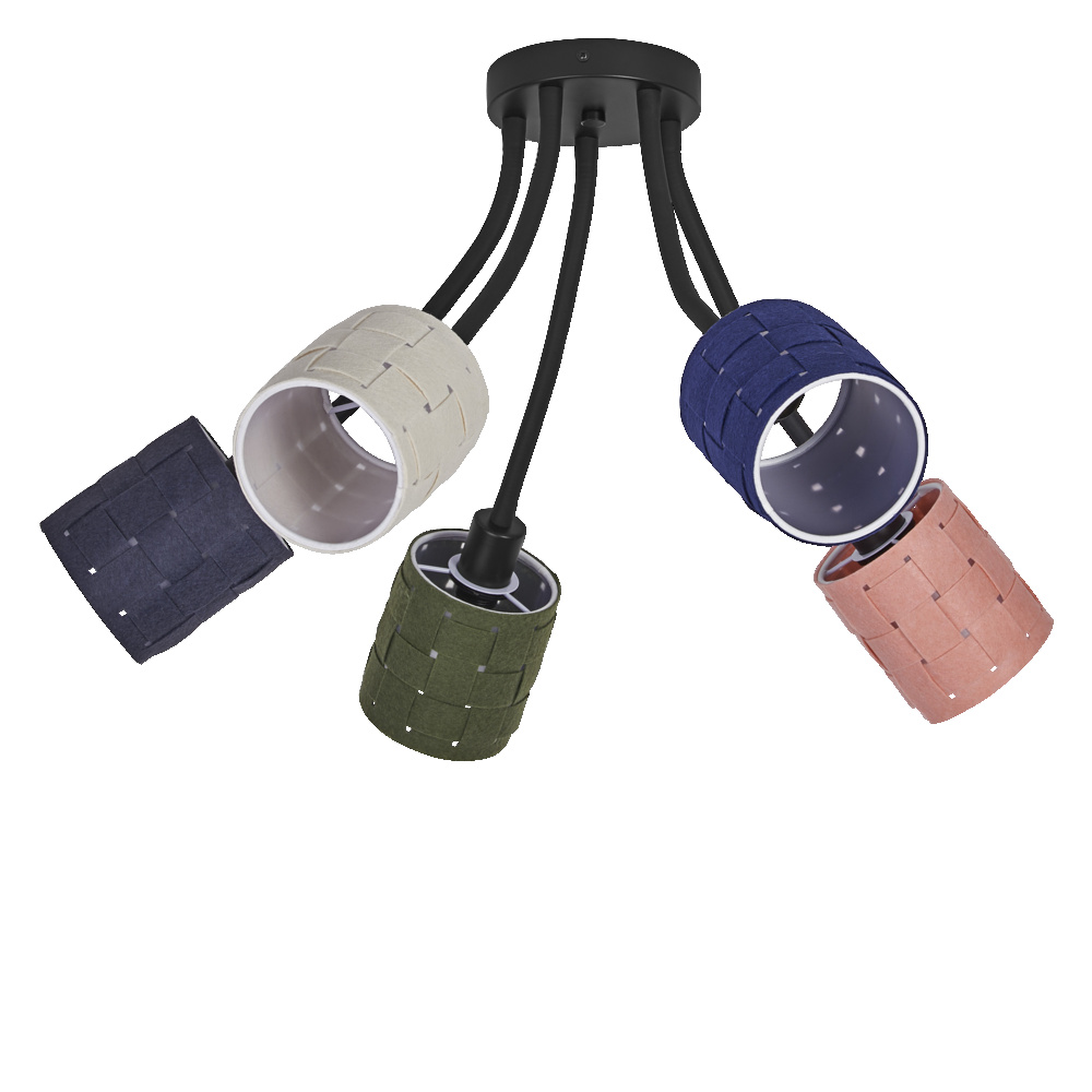 LED svítidlo dekorativní LEDVANCE DECOR FELT WEAVING CANS CLG 5XE14