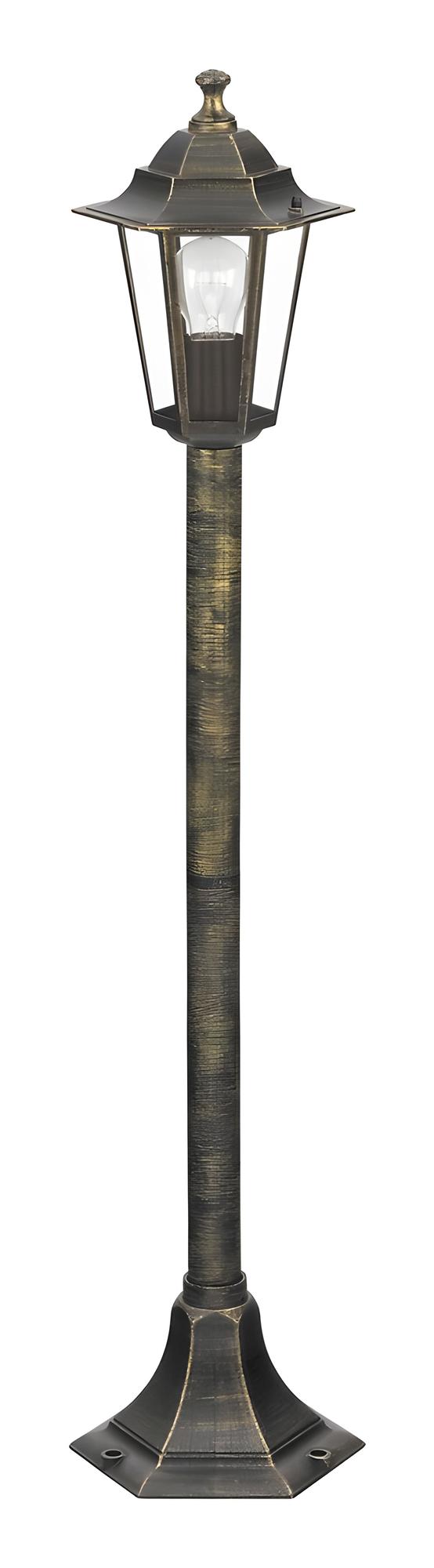 Venkovní sloupkové svítidlo Velence antická zlatá E27 1×60W RABALUX 8240