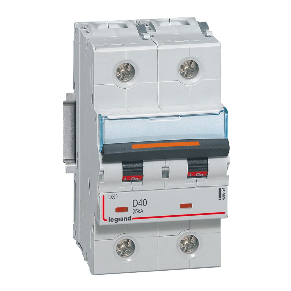 Jistič dvoupolový LEGRAND 409824 DX3 2P D40 25KA