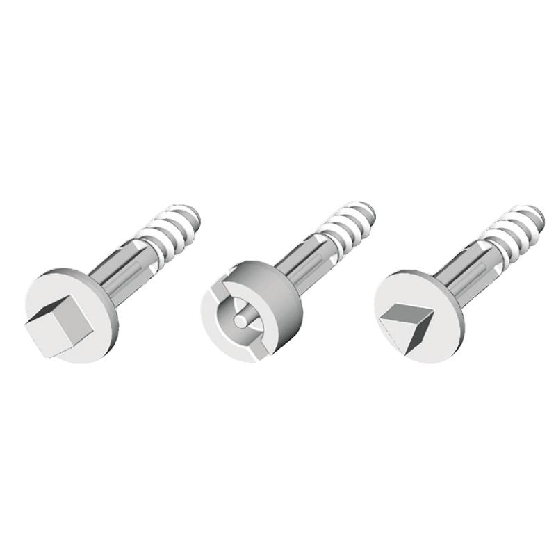 SCHN NSYAEDS40TB Plastový šroub, pro hl.víka 40 mm (sada 4ks)