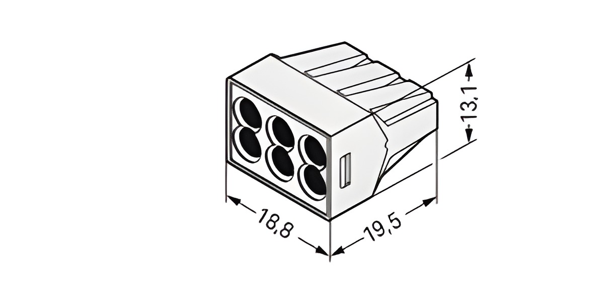 WAGO 773-496 Spojovací krabicová svorka