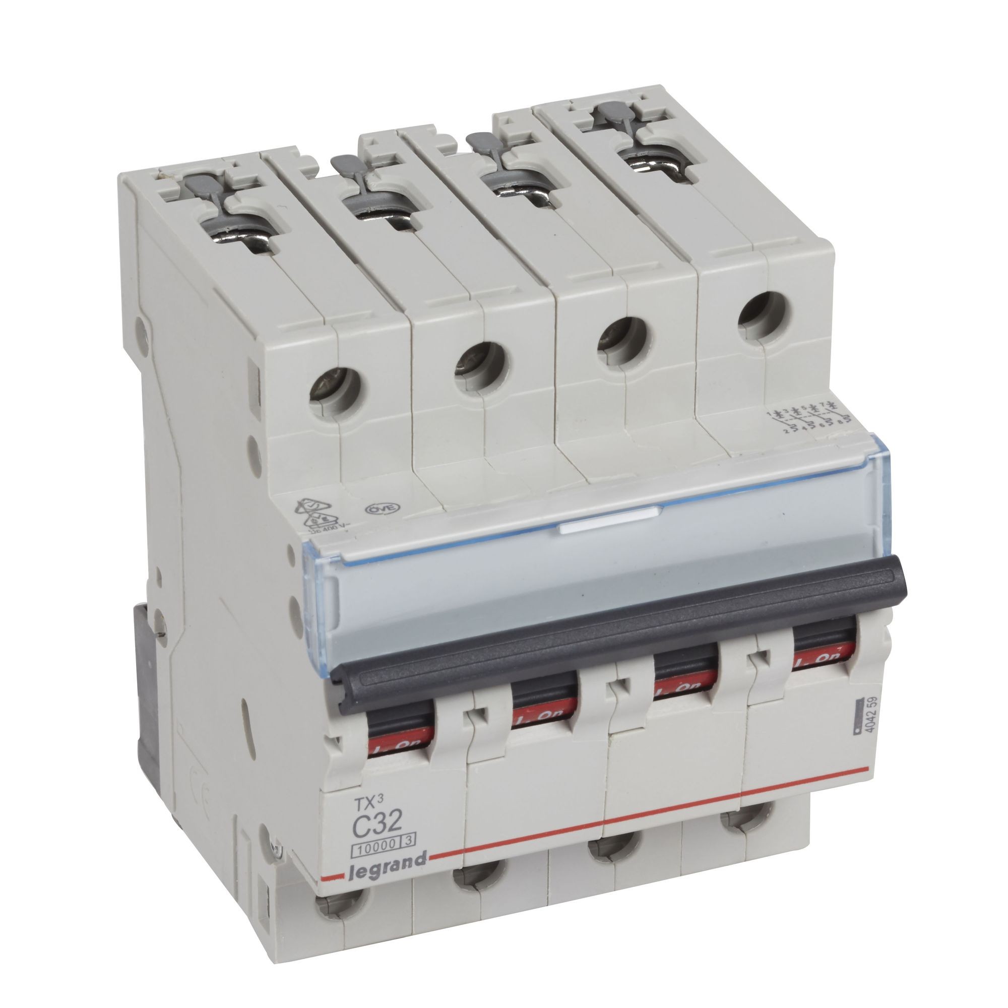 Jistič čtyřpolový LEGRAND 404259 TX3 4P C32 10000A
