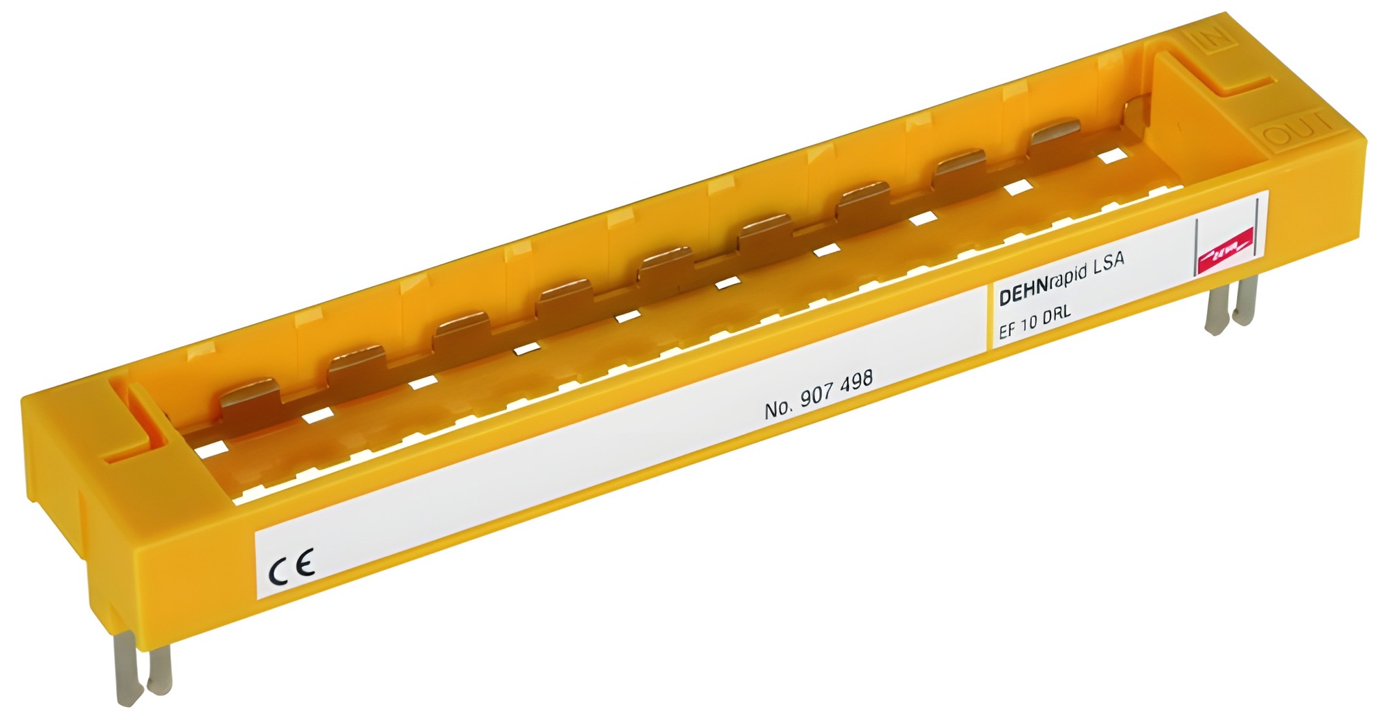 Rám uzemňovací DEHN 907498, pro zásuvné moduly rapid LSA 10DA