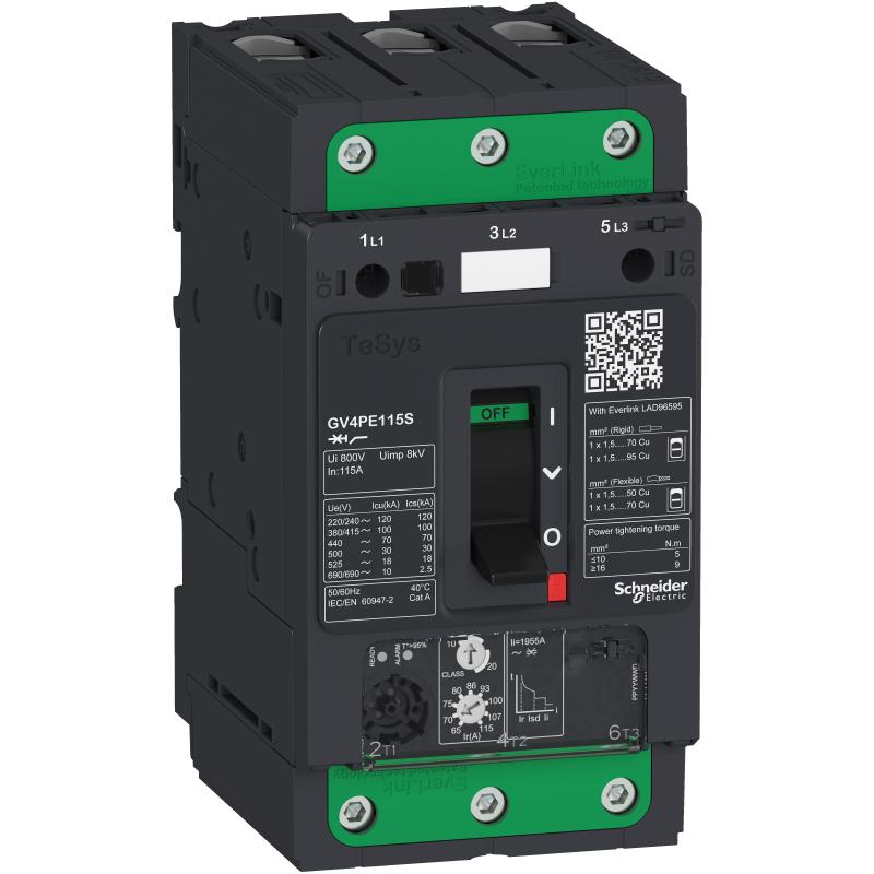 SCHN GV4PE02N Motorový jistič  termo-magnetická sp. 2A 50kA Elink