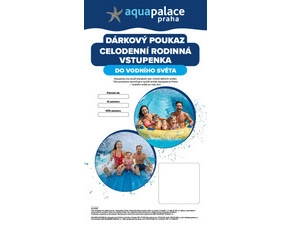 AQUAPALACE Vstupenka voda - rodinná