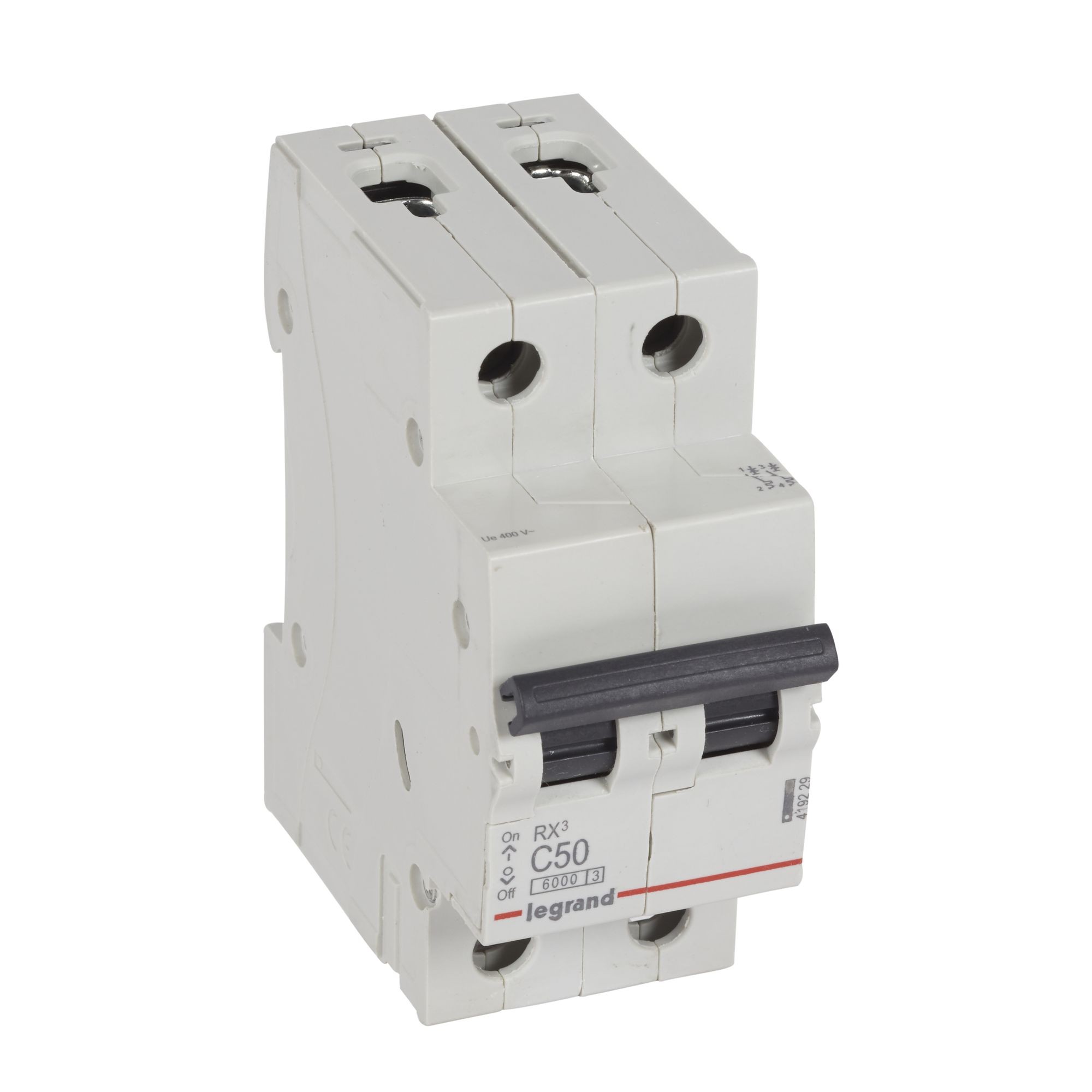 Jistič dvoupolový LEGRAND 419229 RX3 2P C50 6000A