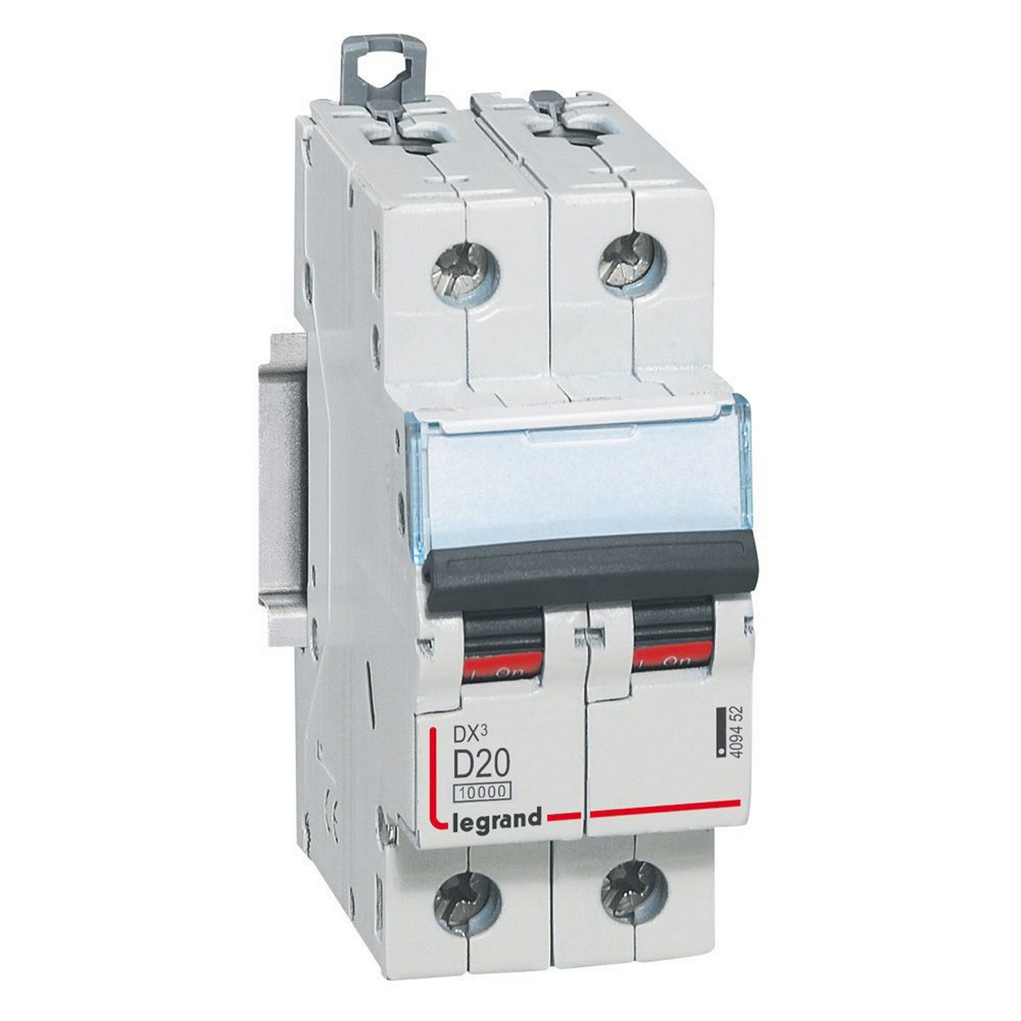 Jistič dvoupolový LEGRAND 409452 DX3 2P D20 10000A/16KA