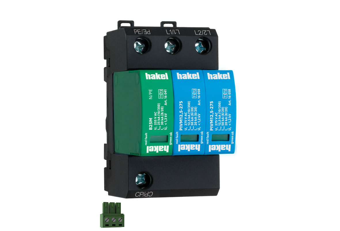 HAKEL 16164 PIVM12,5-275 IT DS/2+1 Vseries SPD typ 1+2