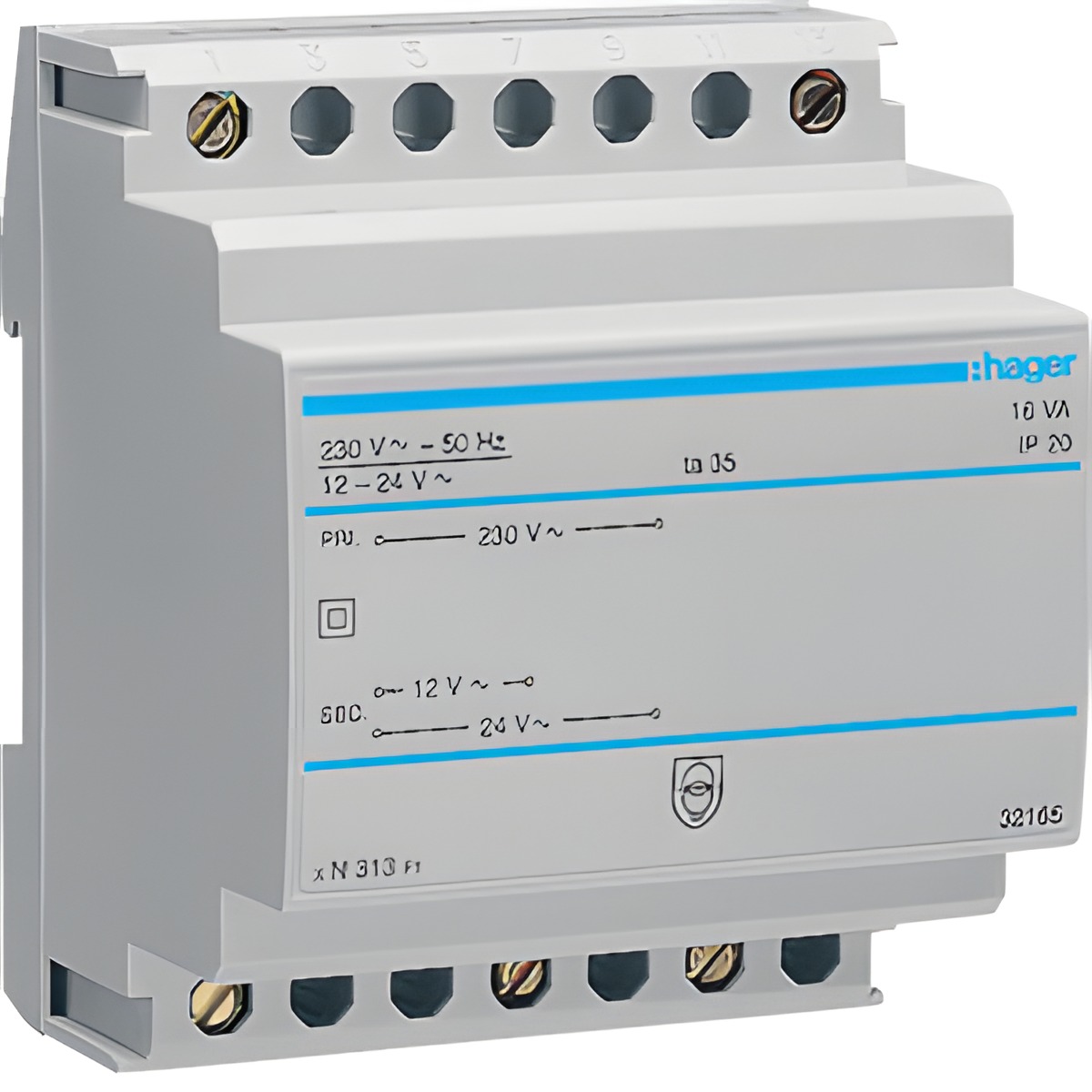 HAG ST313 Bezpečnostní trafo 230V/12V-1,33A, 24V- 0,67A (AC)