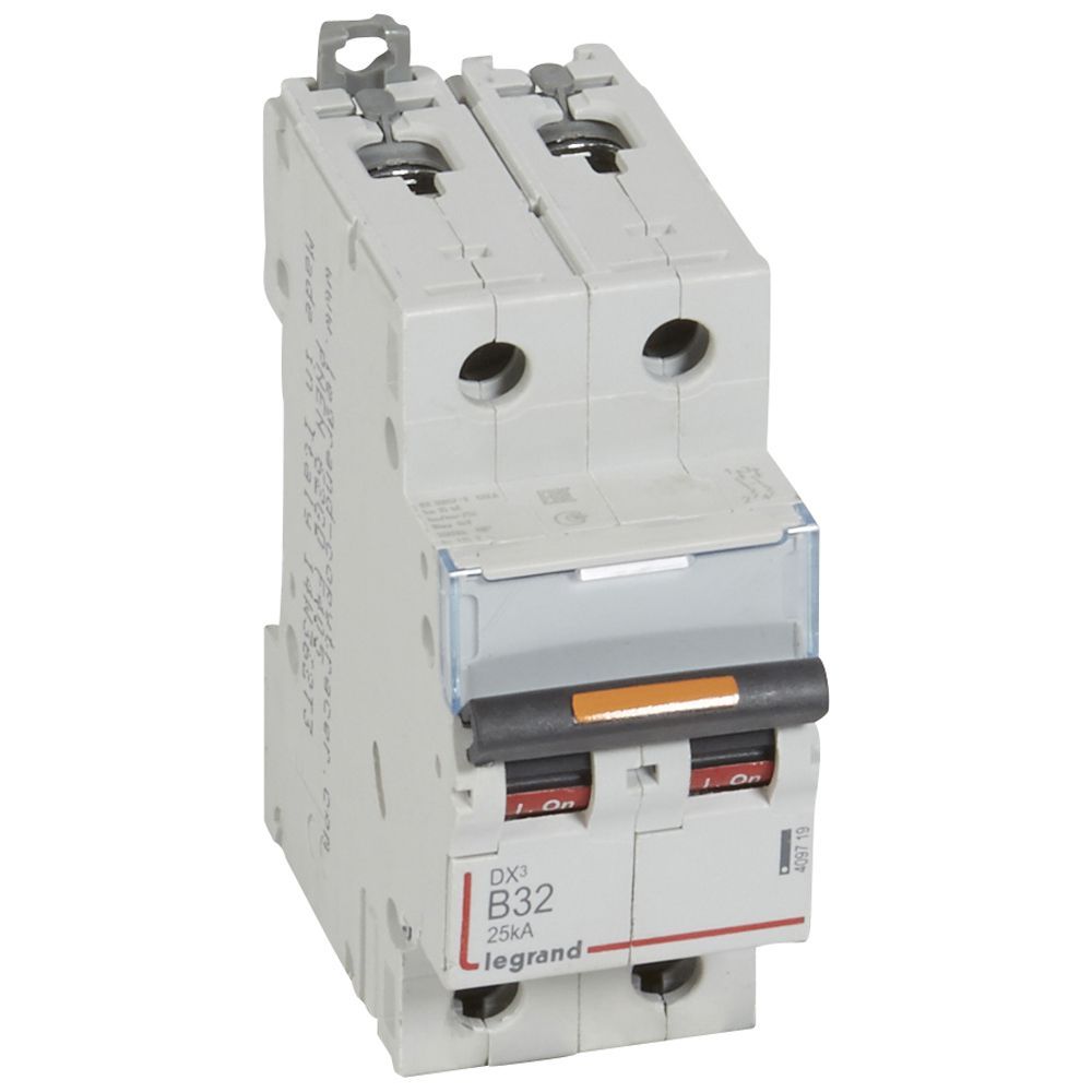 Jistič dvoupolový LEGRAND 409719 DX3 2P B32 25KA