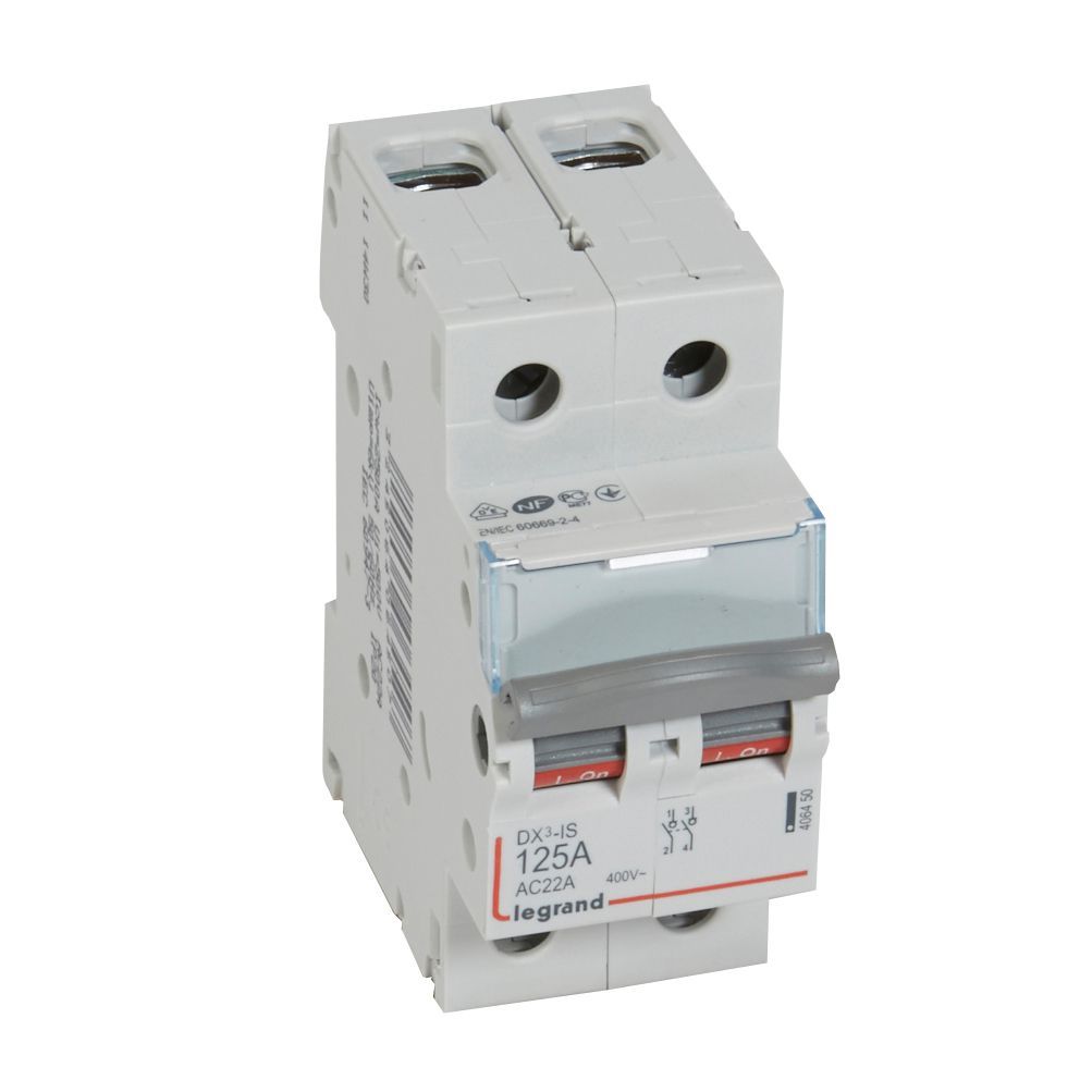 LEG 406450 DX3 VYPÍNAČ 2P 125A 400V