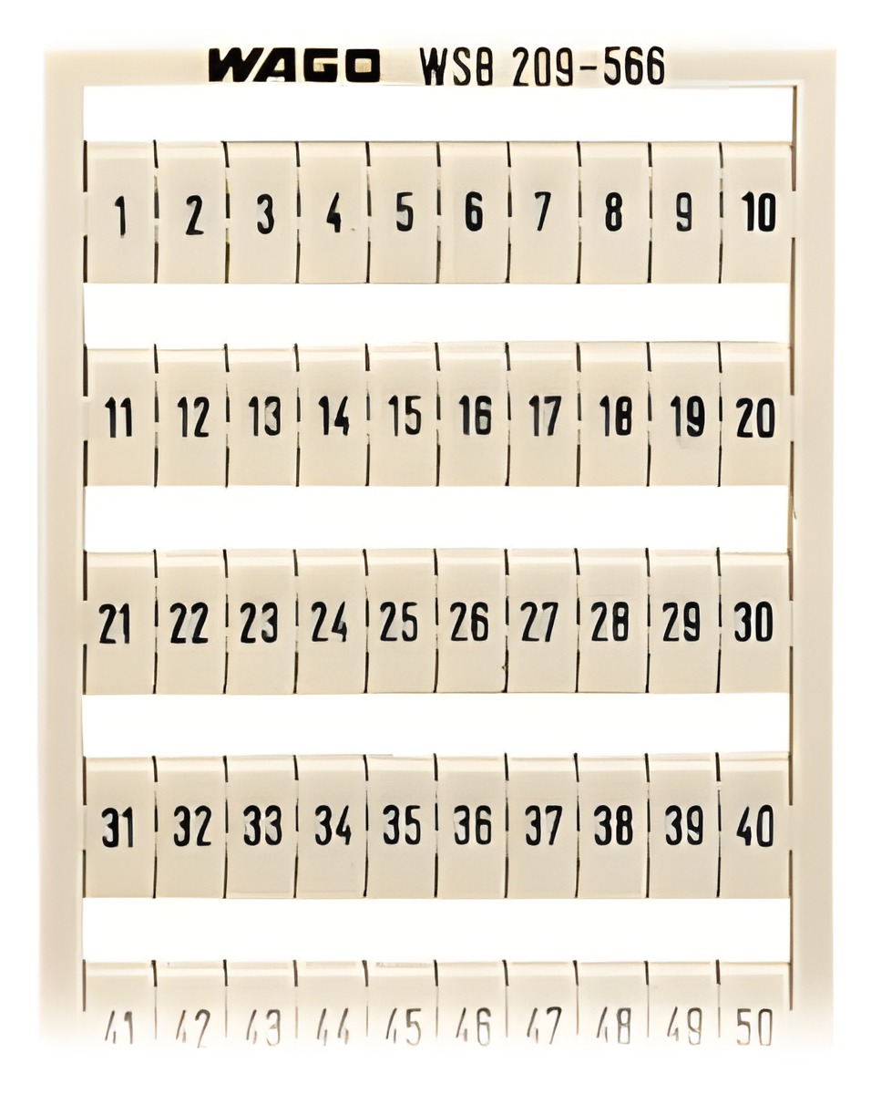 WAGO 209-566 Popisovací karta WSB