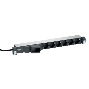 SCHN VDIG163631 Actassi - Napájecí panel, 6x Schuko zásuvka, kombinovaný jistič+chránič, 230V, 16A,
