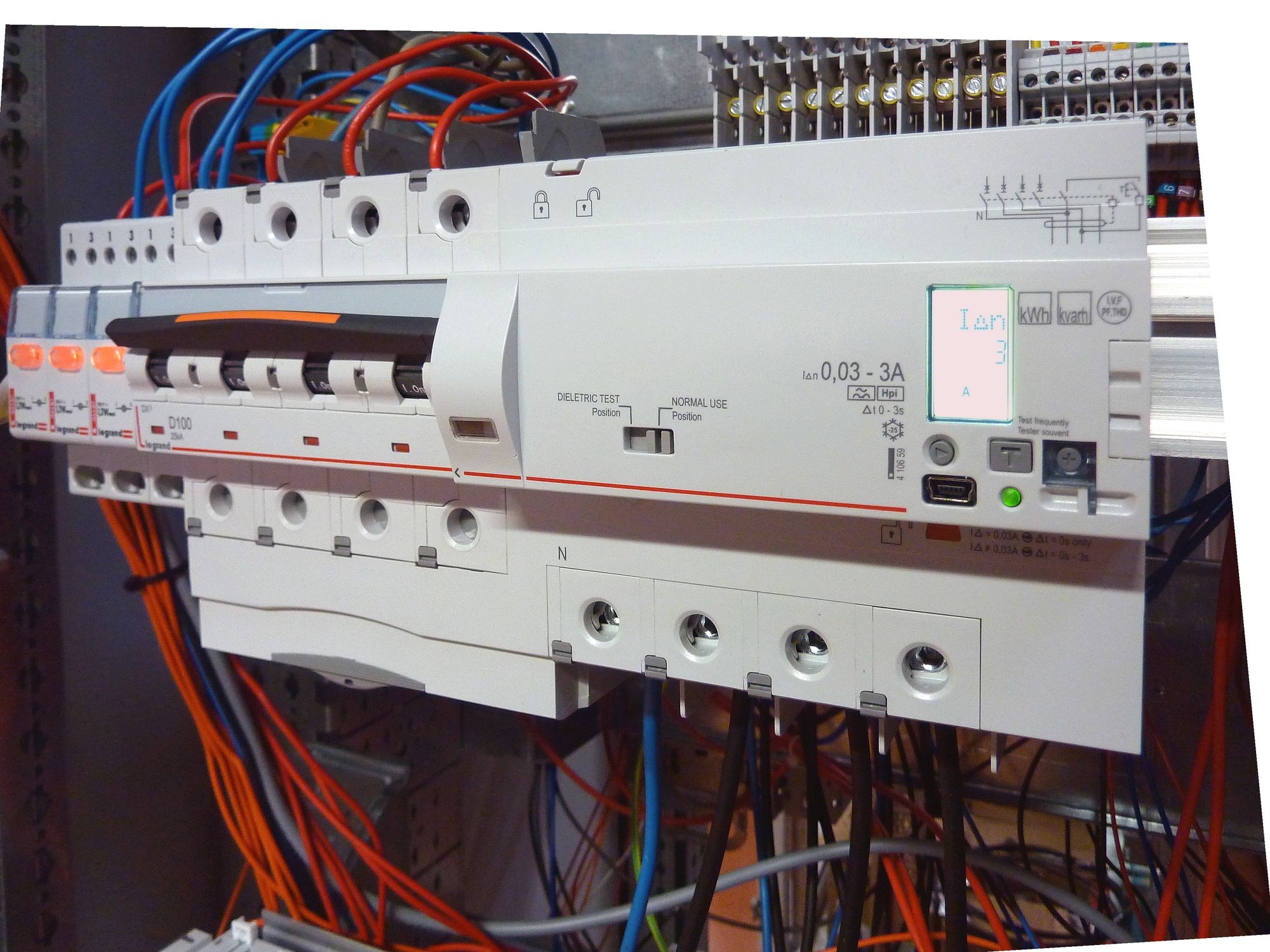 LEG 410659 DX3 MOD.CHR 4P 125A 0,3-3A F