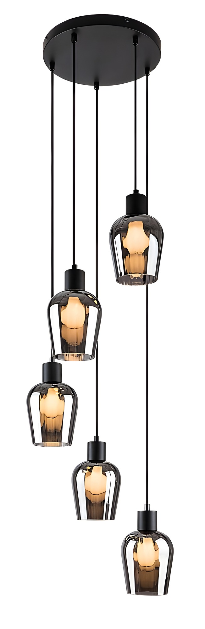 Závěsné svítidlo Florian matná černá E27 5×40W RABALUX 72272