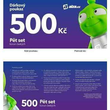 Alza poukaz v hodnotě 500 Kč