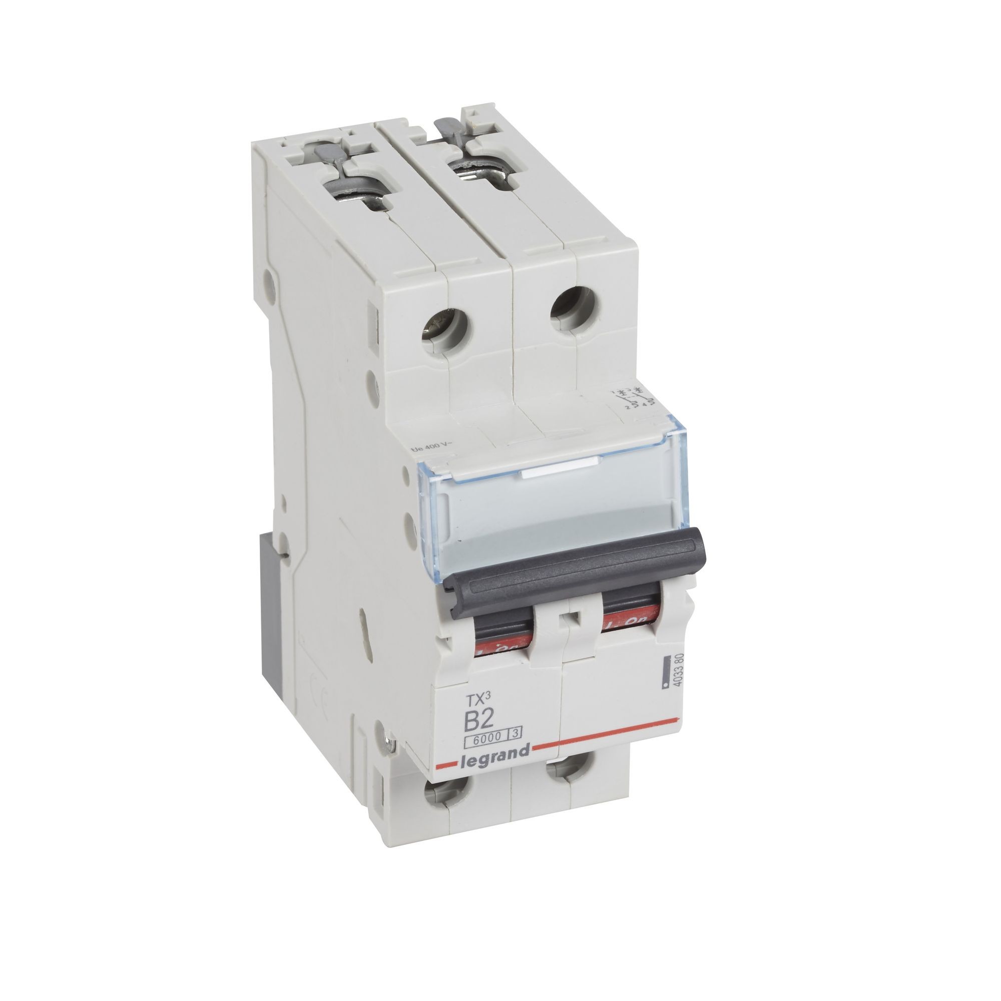 Jistič dvoupolový LEGRAND 403380 TX3 2P B2 6000A