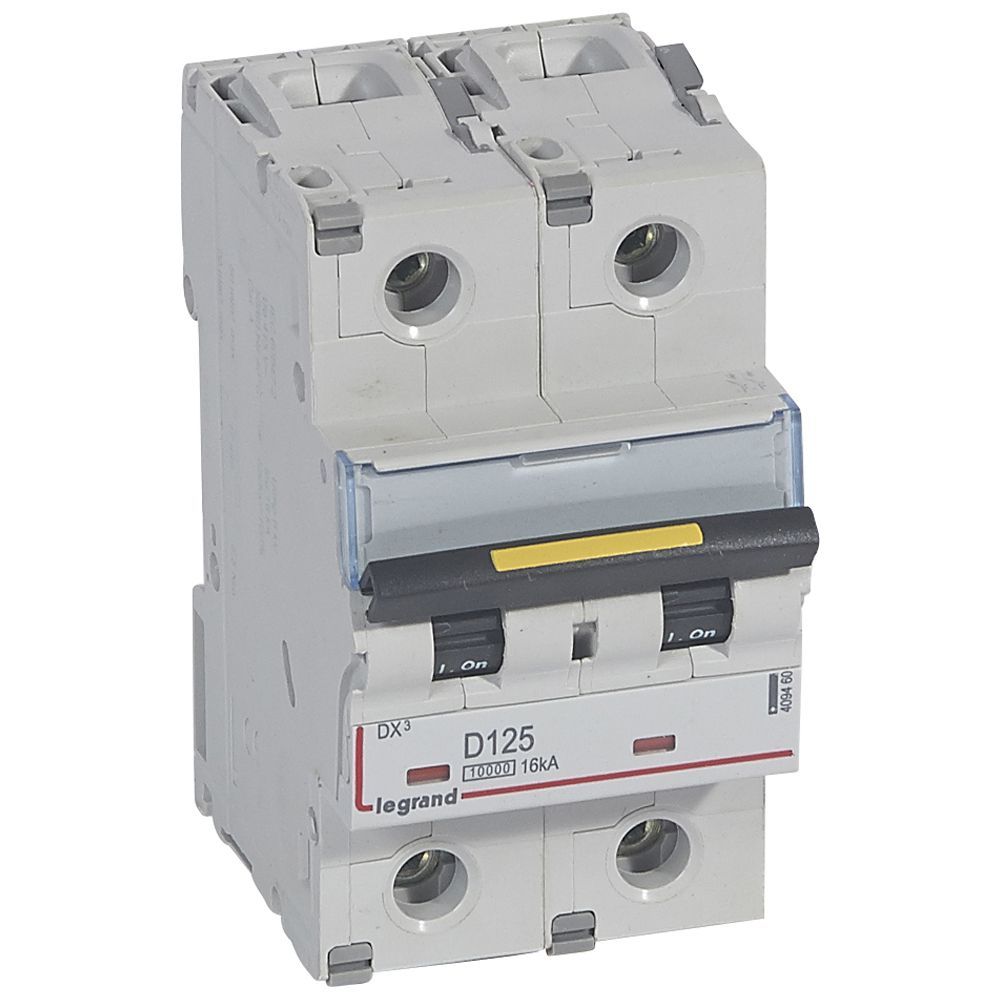Jistič dvoupolový LEGRAND 409460 DX3 2P D125 10000A/16KA