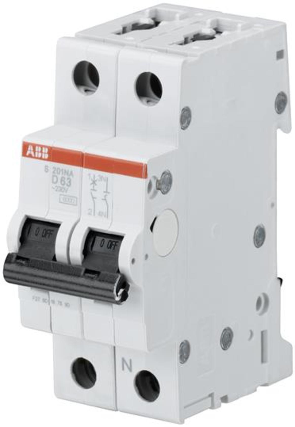 Jistič dvoupolový ABB 2CDS251103R0251 S201-D25e compact S 200 S201-D25