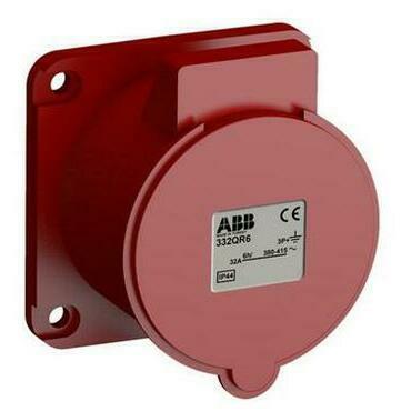 ABB 2CMA102367R1000 Průmyslové vidlice a z. Zásuvka vestavná bezšroubová 32A - 4p., IP44, 6 h