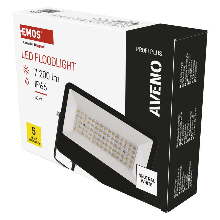 EMOS ZS2433 LED REFLEKTOR AVENO 48W 7200LM IP66 NW