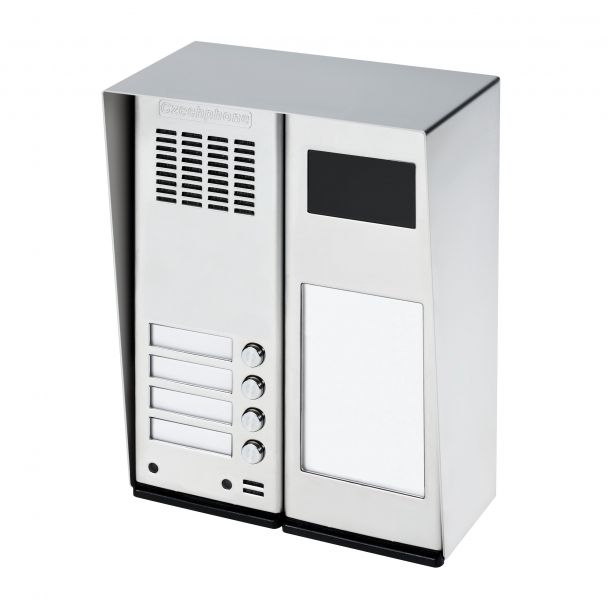 Tablo zvonkové CZECHPHONE 4004005488, DUO Standard, 4 jmenovky, MIFARE, na omítku, 2 moduly