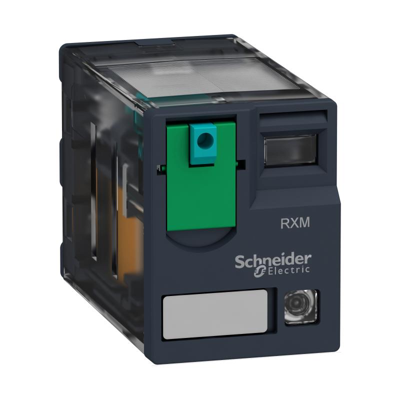 SCHN RXM2AB2ED Miniaturní 2P, 12 A, 48 V DC s LED (obj.množství 10 ks)