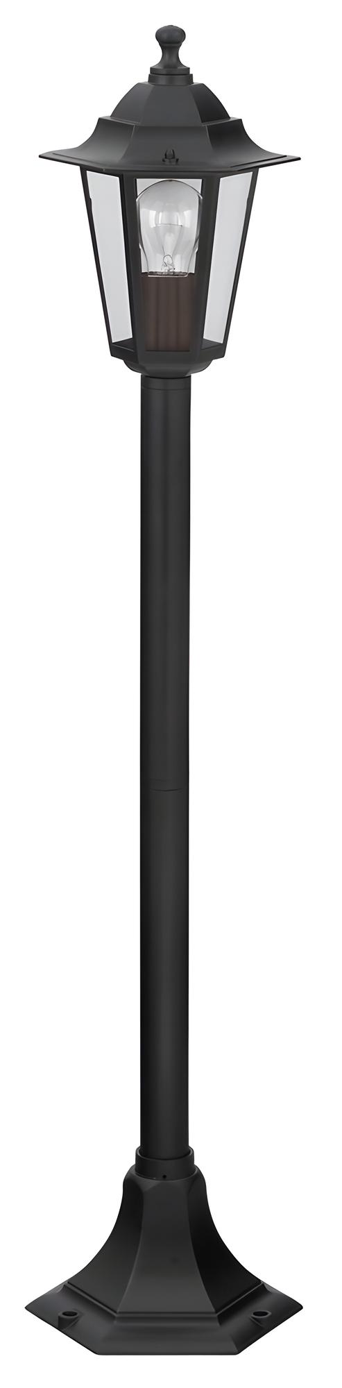 Venkovní sloupkové svítidlo Velence černá E27 1×60W RABALUX 8210