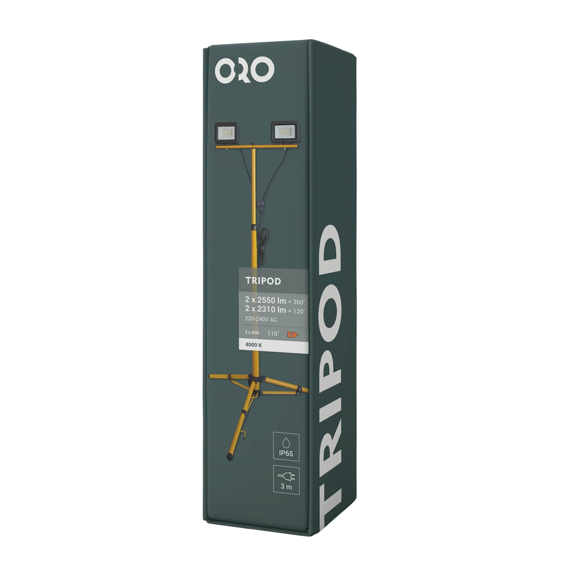 LED reflektor LED-POL Tripod 2X30W neutrální bílá