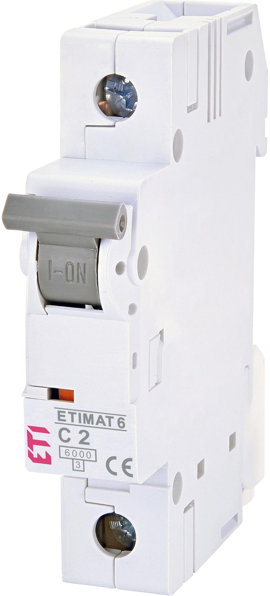 Jistič jednopólový ETI 002141508, ETIMAT 6 1p C2