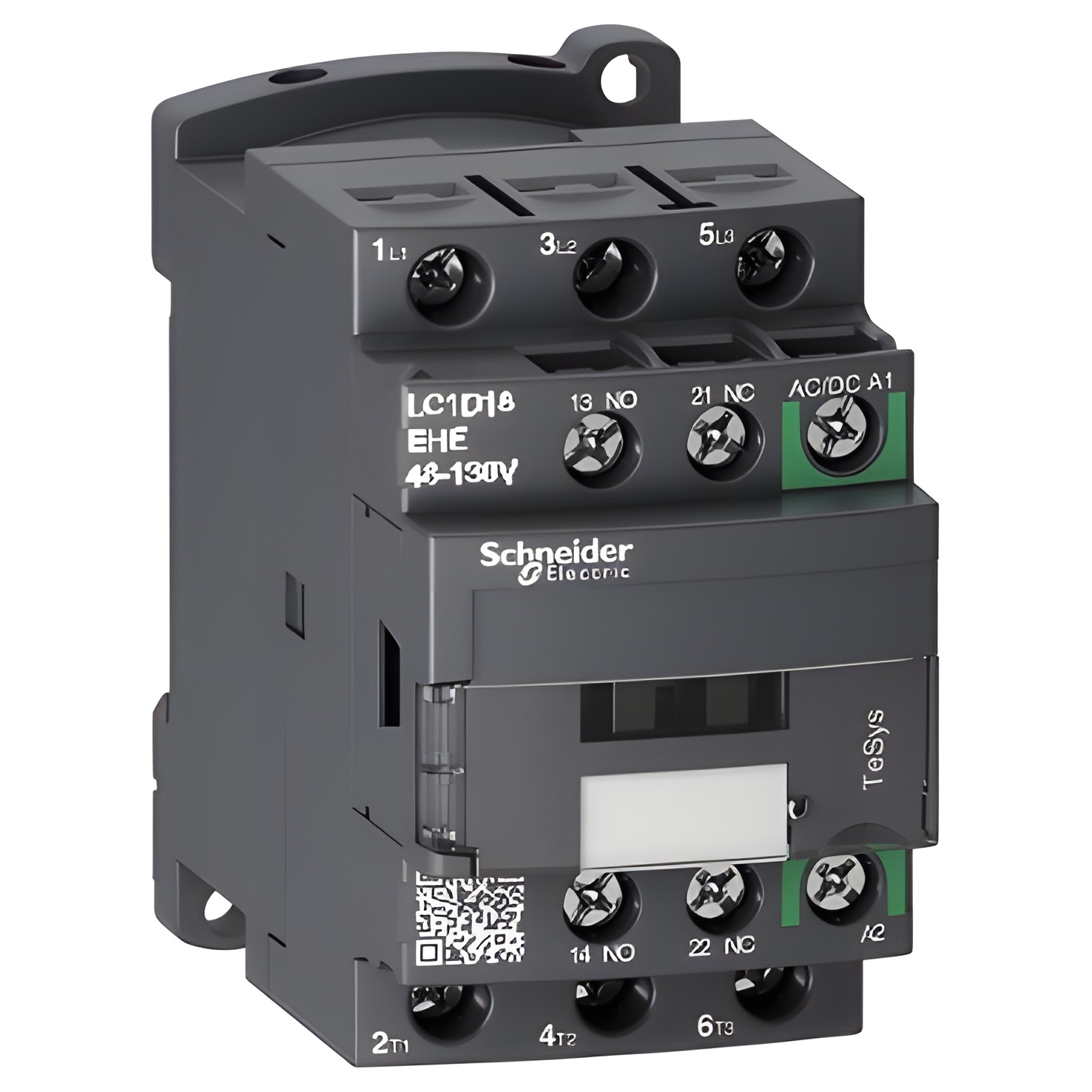 SCHN LC1D18EHE TeSys D Green 3P 18A 48 - 130V AC/DC