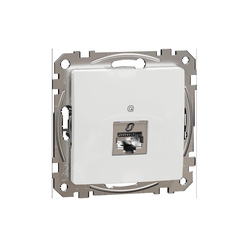 SCHN SDD111461S Sedna D/E - Datová zásuvka 1xRJ45 kat. 6 STP, Bílá