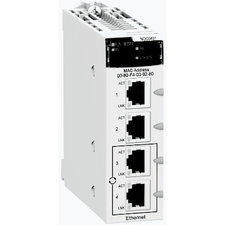 SCHN BMXNOC0401 >Ethernet 10/100 Mb/s, 4*RJ45 (Modbus TCP, Ethernet IP, QoS, RSTP, FDT/DTM), pracovn