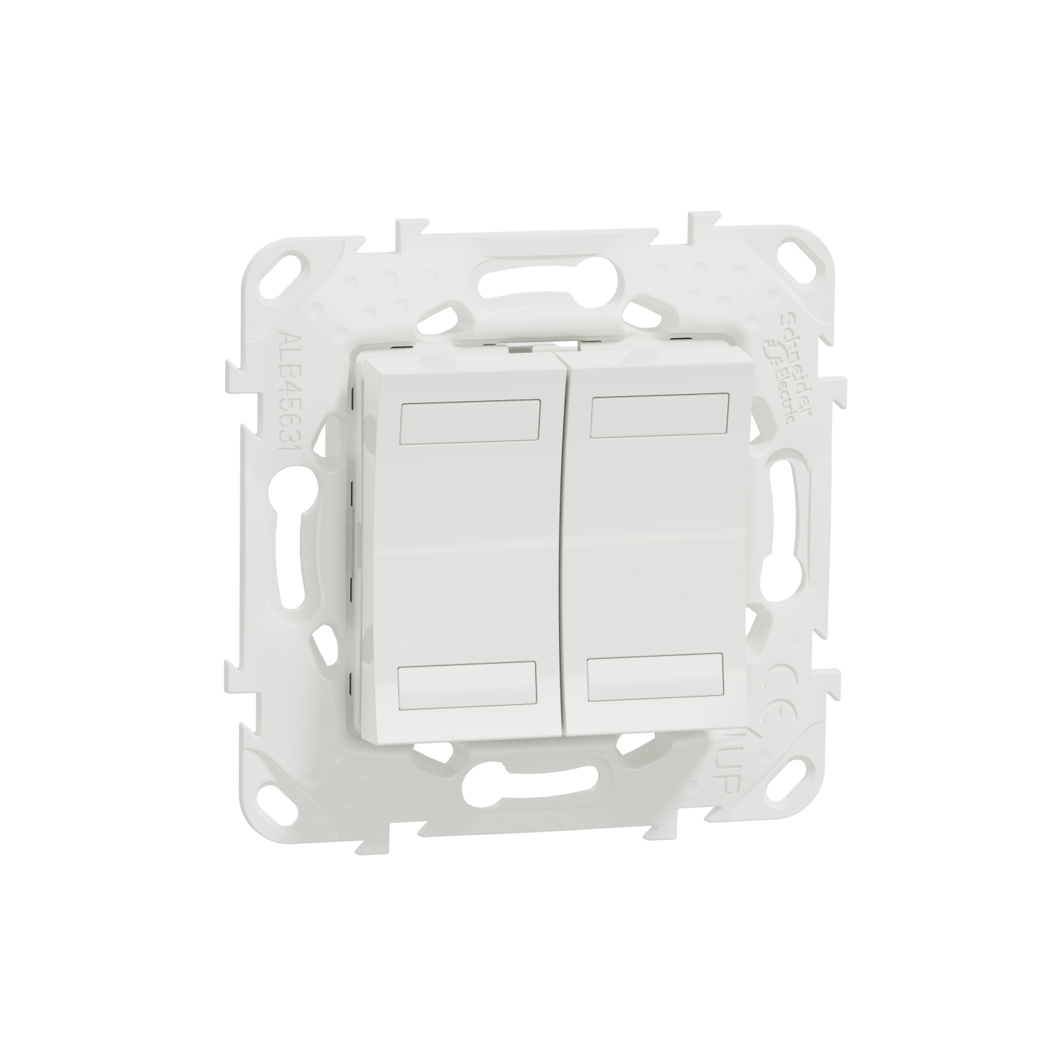 SCHN NU553118 Unica - KNX tlačítko 2-nás., bílá