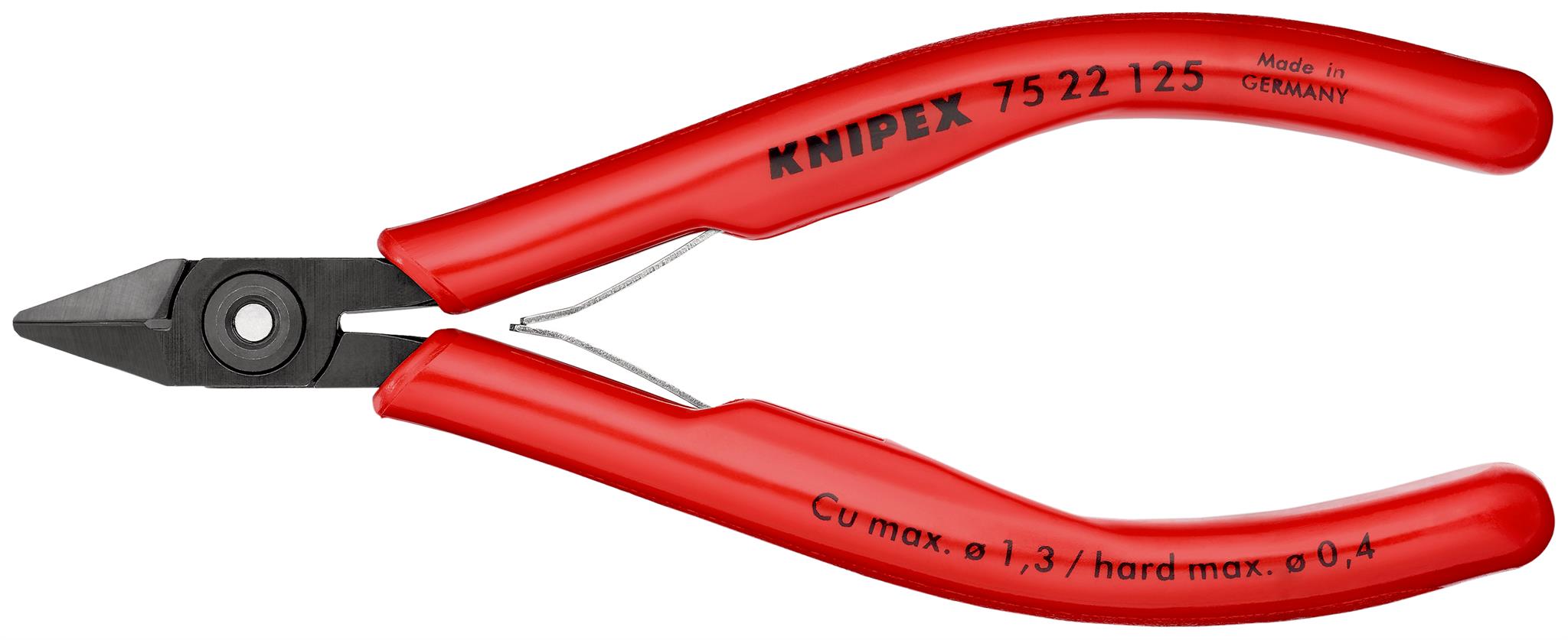 Boční štípací kleště pro elektroniku brunýrované 125 mm  - 7522125