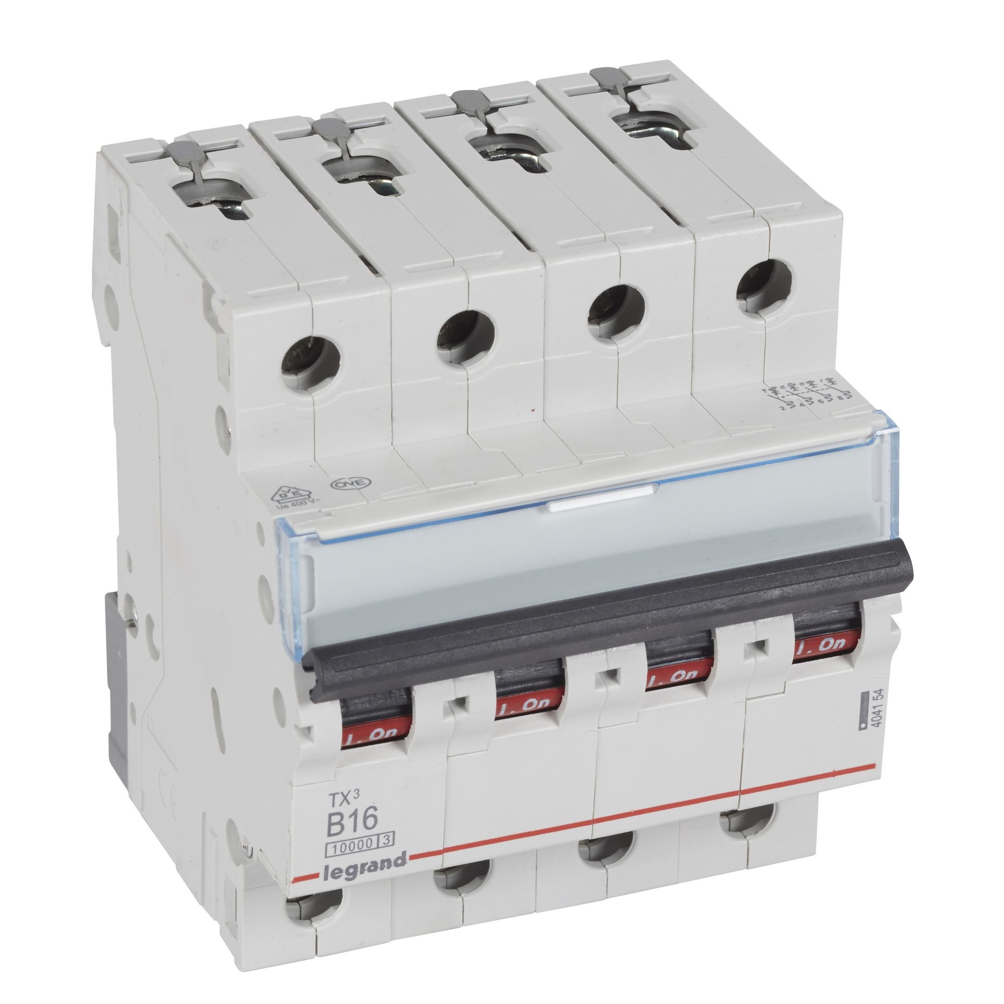 Jistič čtyřpolový LEGRAND 404154 TX3 4P B16 10000A