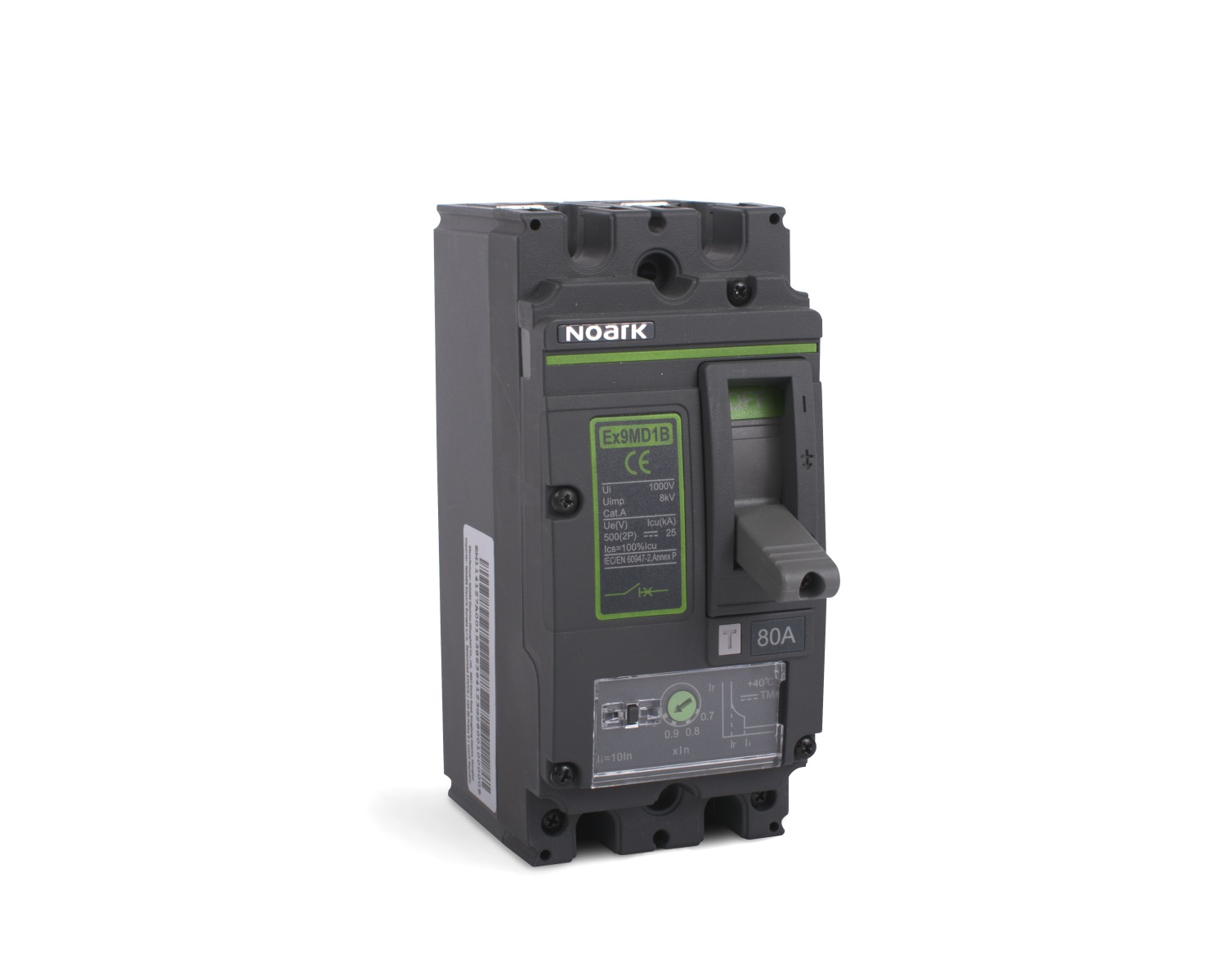 Jistič kompaktní NOARK 114171 Ex9MD1H TM 80 2P EU DC MCCB, termomagnetický typ, velikost M1