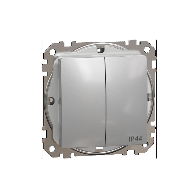 SCHN SDD213105 Sedna D/E - Přepínač sériový řazení5 IP44, Aluminium