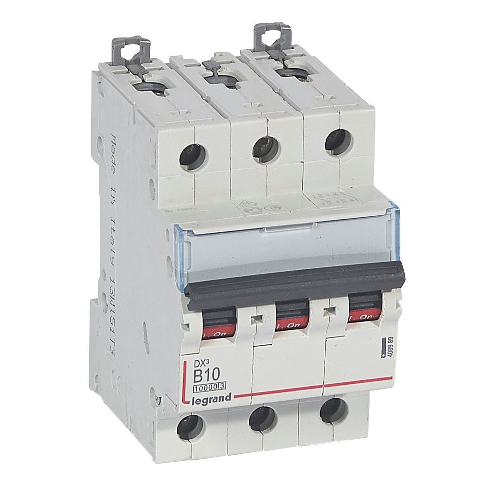 Jistič třípolový LEGRAND 408989 DX3 3P B10 10000A/16KA