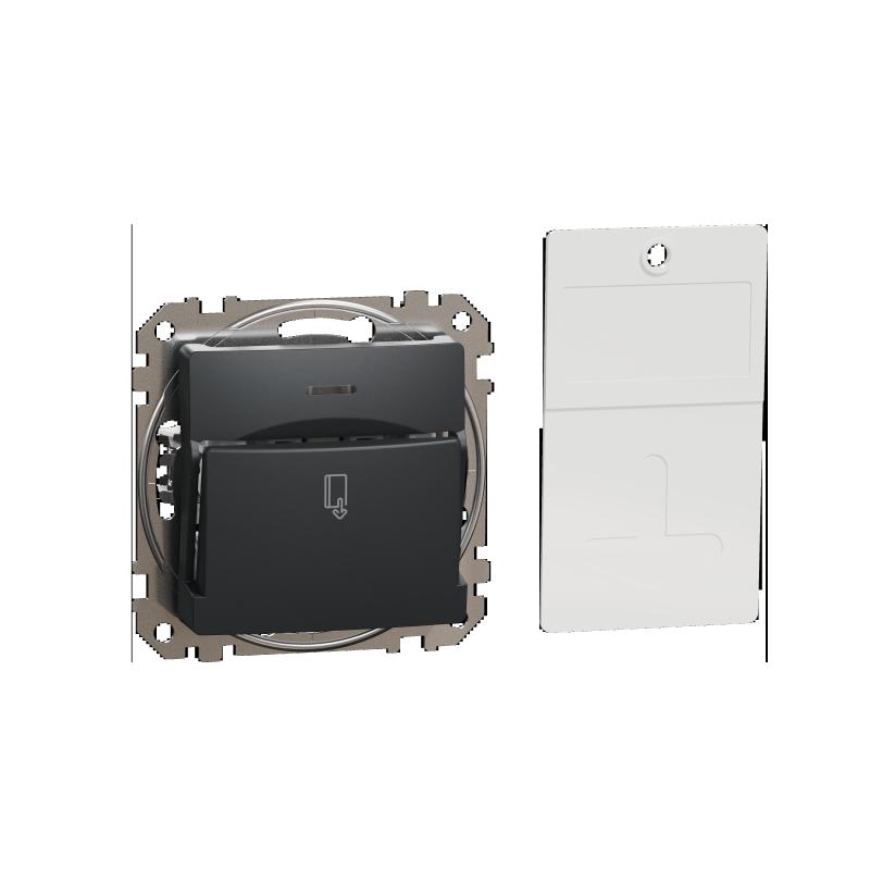 SCHN SDD114121 Sedna D/E - Spínač pro hotelové karty, Antracit