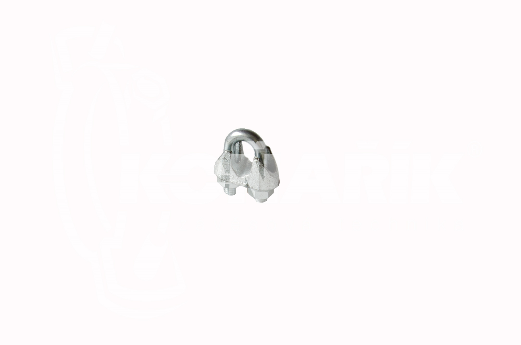 Lanová svěrka jednoduchá SIMPLEX pr.3mm, pozink