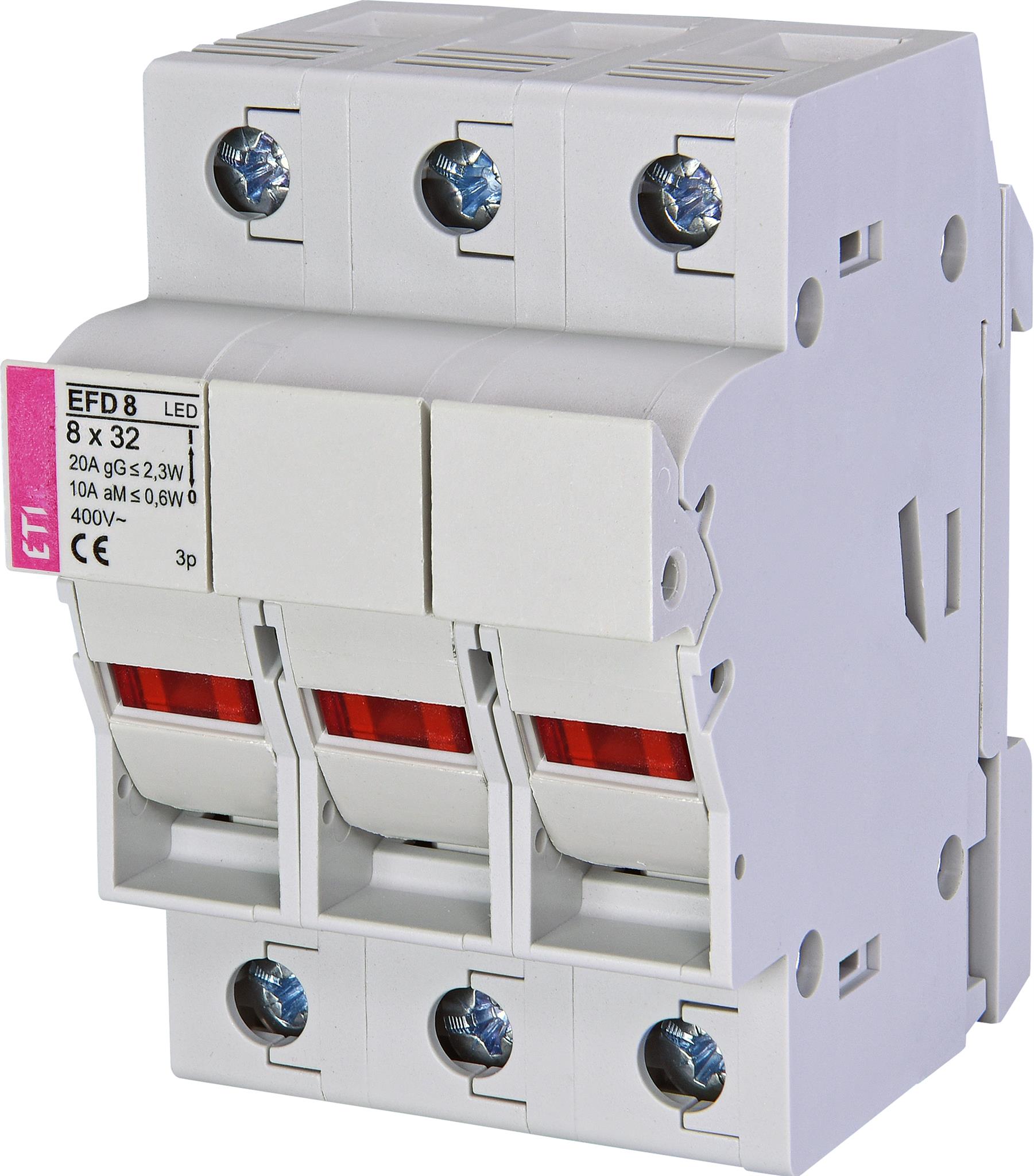 ETI 002520314 pojistkový odpínač, EFD 8 3p LED AD