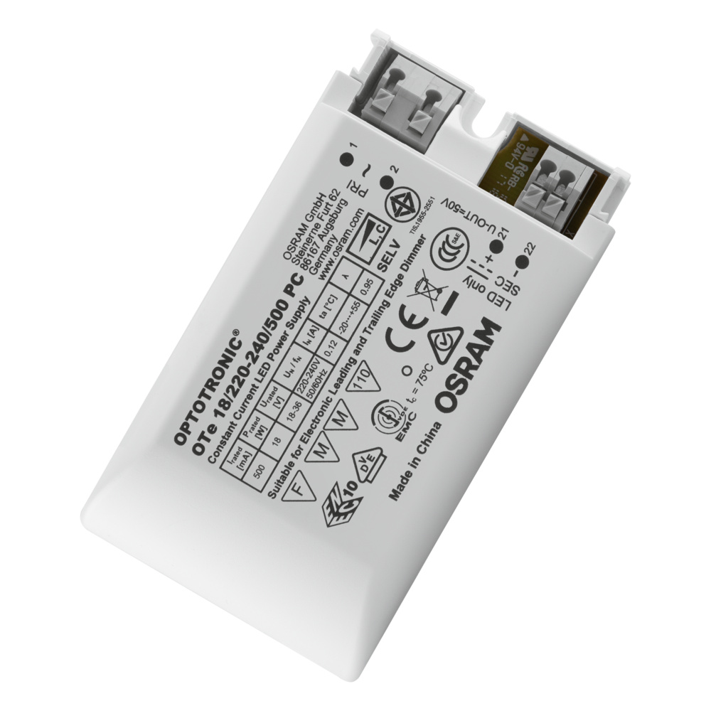 LED driver proudový OSRAM OTe 18/220…240/500 PC, fázové stmívání, IP20